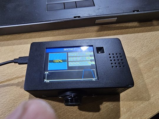 MQTT coolant sensor with display